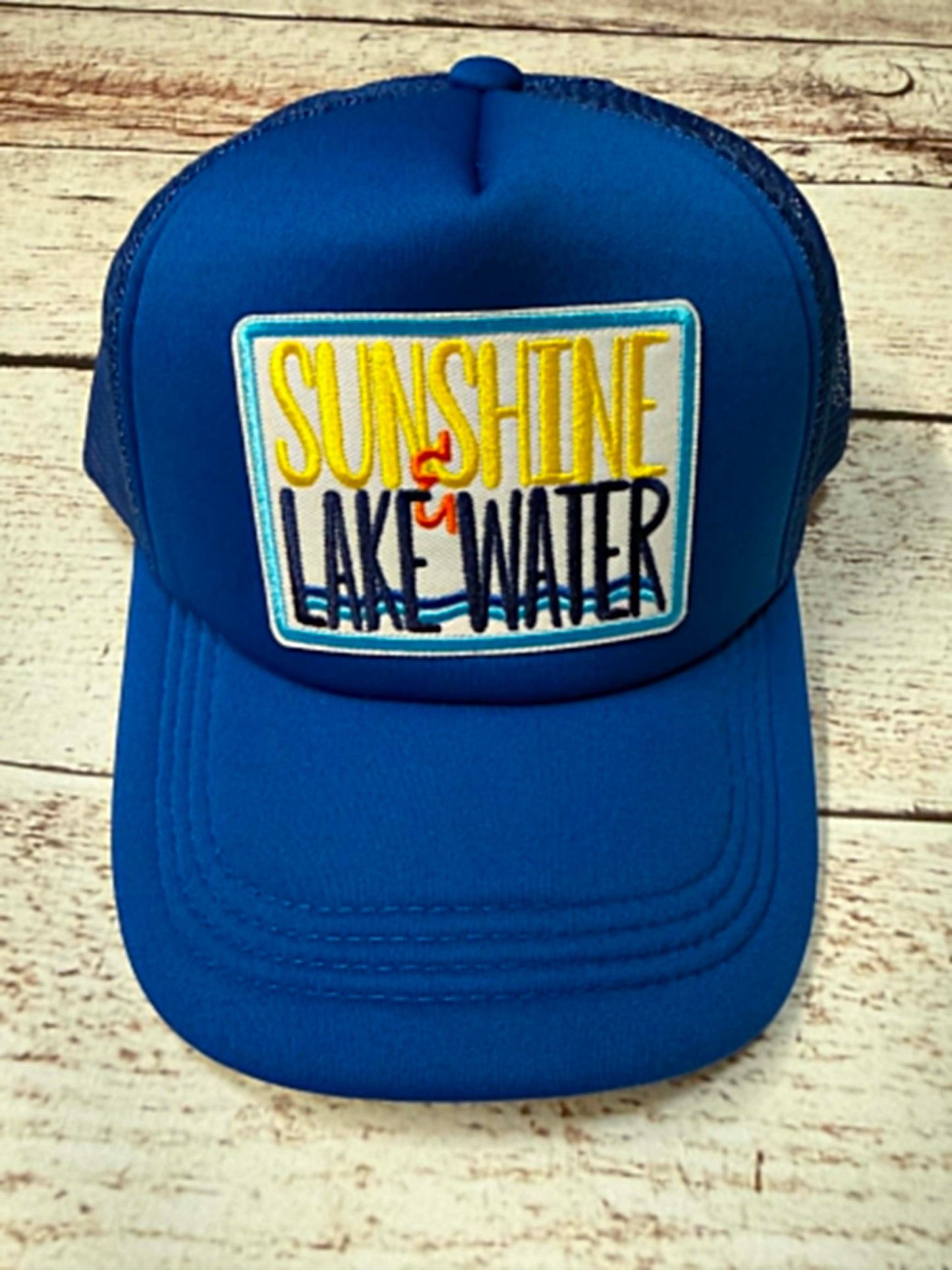 Sunshine & Lake Water Trucker Hat