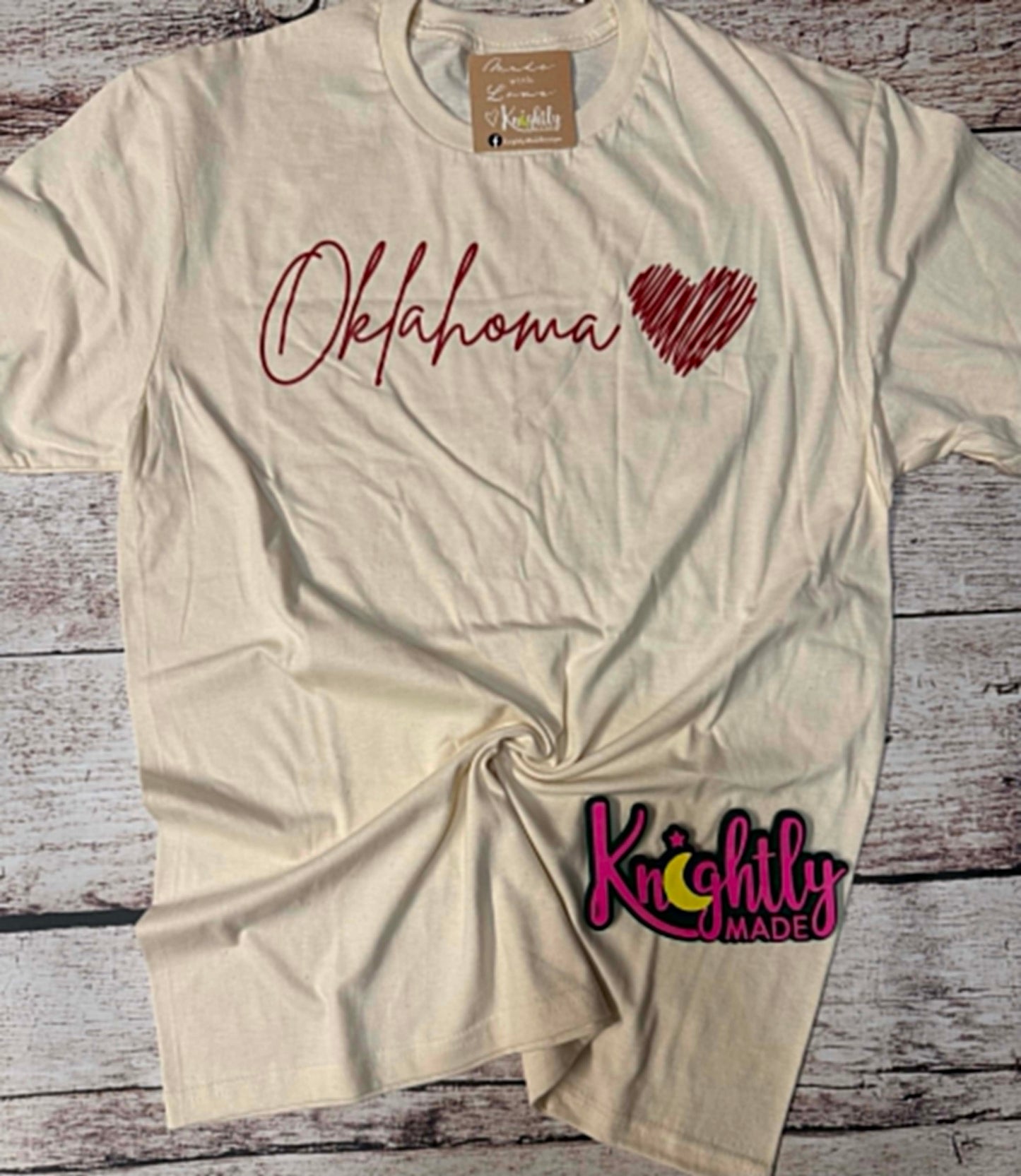 Oklahoma Love Tee - Tan
